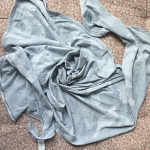 Light Gray Draped Scarf Wrap